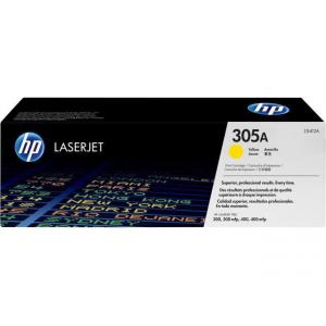 HP LaserJet Pro 300 Color M375NW, LaserJet Pro 400 Color M451, M475 Yellow Print Cartridge 305A (CE412A)
