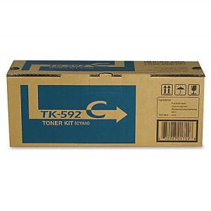 Kyocera TK-592 Cyan Toner Cartridge (1T02KVCUS0)