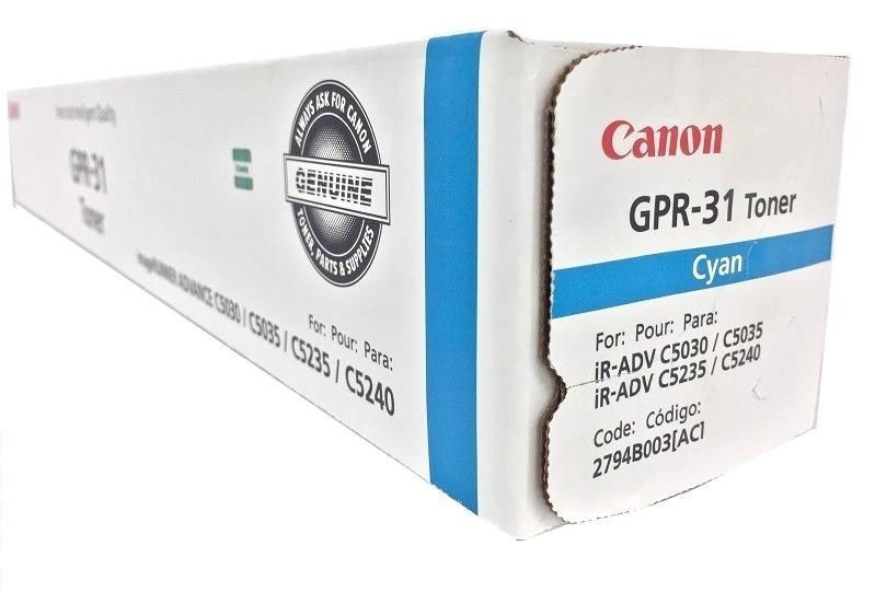 Cyan Canon GPR-31 Toner Cartridge for sale online 2794B003AC 