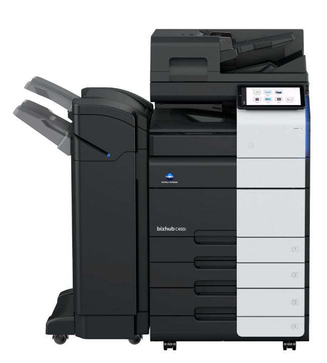 Konica Minolta Bizhub C450i  Multifunction Color Printer with FS-539 Staple Finisher - New Open Box